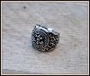 Bague Chevalière en Acier Inoxydable - Fleur de Lys