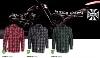 West Coast Choppers : chemise à carreaux DuPont™ Kevlar® avec protections Homologué CE Couleur Rouge, Noir ou Vert 