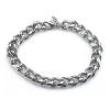 Bracelet / Gourmette Chrome environ 19cm de long (biker punk rock)