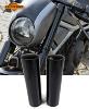 CULTWERK : Fourreau couvre tube de fourche Noir pour Harley V-rod (tous les modéles de 2002 à 2006)