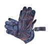 13 1/2 : Paire de gants moto en cuir véritable couleur Marron Brun  Foncé