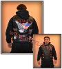 Gilet en Cuir patchwork  "Aigle / Live To Ride" pour Bikers ( S à 7XL)