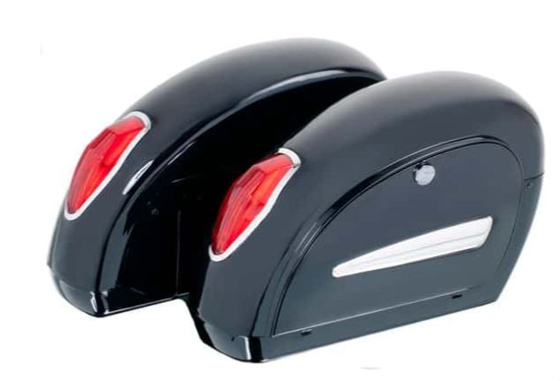 FTKDMT Paire De Sacoches Intérieures Moto Touring – Compatibles Road King Et Sacoches Rigides 1980-2017 – Cordura Résistant Noir