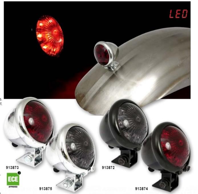 Feux - Phares - Clignotants Ref. 10/68-239 Feux arrière Stop Bobber Old  School LED