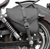 Haute qualité : Sacoche latérale en cuir véritable Droit ou gauche  faites mains en Italie pour Harley DYNA  Fat Bob , Low Rider , Street Bob 