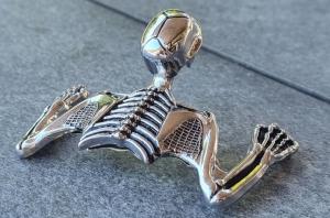 Aigle Garde Boue Moto Custom Tête D'aigle Pour Moto, Ornement Avec Oeil écl... U2013 Grandado Embleme Capot