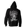 GAS MONKEYS GARAGE GMG : Veste Gilet Sweat zippé Noir Big Singe