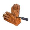 13 1/2 : Paire de gants moto en cuir véritable couleur marron clair