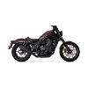 VANCE & HINES, SILENCIEUX D'ÉCHAPPEMENT À ENFILER UPSWEEP. NOIR MAT pour Honda rebelle 1100