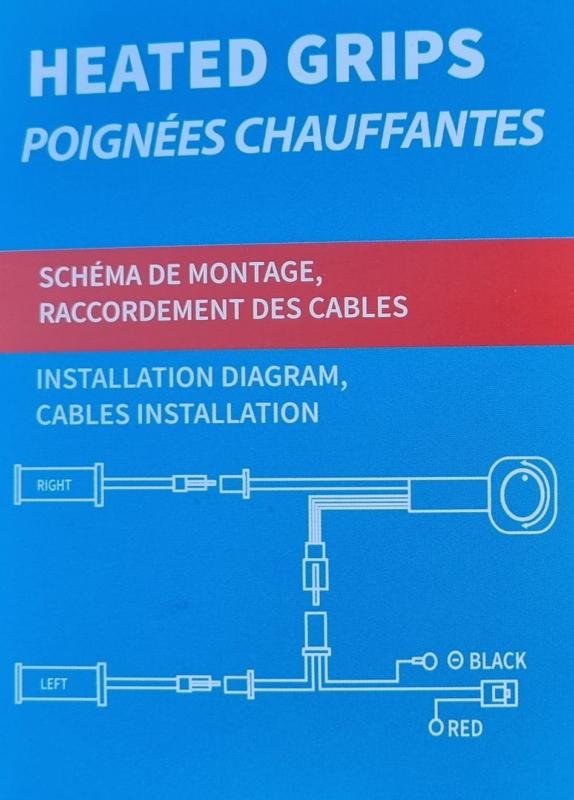 Poignées de Guidon, 22 Mm 24 Mm 2 Pièces Poignée de Guidon de Moto  Confortable Réduction des Vibrations Ajustement Universel pour Moto UTV ATV