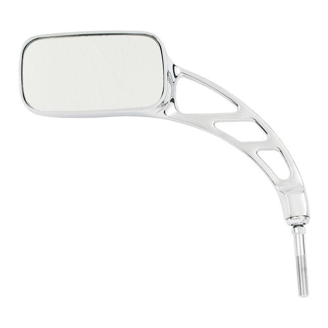 Moto Miroir 2 pièces universel rétro Rectangle métal moto rétroviseurs  Chrome 10mm pour rétroviseur moto accessoires Rétroviseur Moto : :  Cuisine et Maison