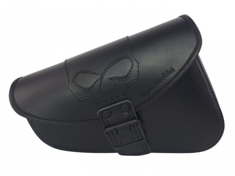 Sacoche latérale Cuir SKULL Coté DROIT Pour Sportster Iron Forty Nighster Sacoche latérale Cuir SKULL Coté DROIT Pour Sportster Iron Forty Nighster