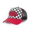 VON DUTCH Casquette à filet rouge noir damier 