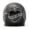 Casque jet DMD SIN FIN VINTAGE SKULL Homologué CE pour moto et 2 roues 