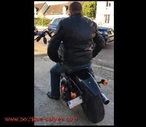 Gilet En Cuir De Vachette Style SWAT Tête De Mort - Neuf Avec étiquettes