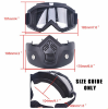 Masque Visière amovible pour casque jet 