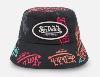 VON DUTCH Chapeau BOB   NOIR AOP/LOGB