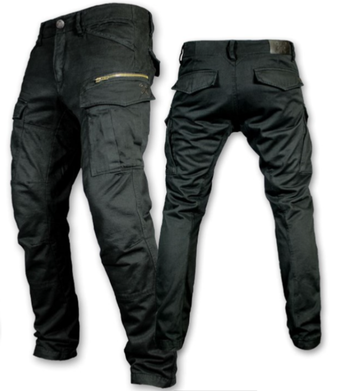 JOHN DOE STROKER CARGO XTM Pantalon moto doublure , Homologué CE avec  Protections Couleur Camel ou Noir