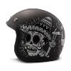 Casque jet DMD SIN FIN VINTAGE SKULL Homologué CE pour moto et 2 roues 