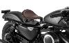 Selle à ressort avec platine Couleur Marron Brun  pour Harley Sportster ( Iron low 883 )