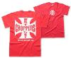 West Coast Choppers :  T-shirt WCC manches courtes couleur Rouge 