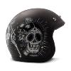 Casque jet DMD SIN FIN VINTAGE SKULL Homologué CE pour moto et 2 roues 