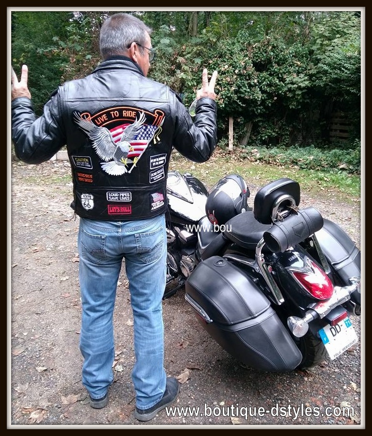 Gilet en cuir Aigle Live To Ride pour Bikers ! S à 7XL