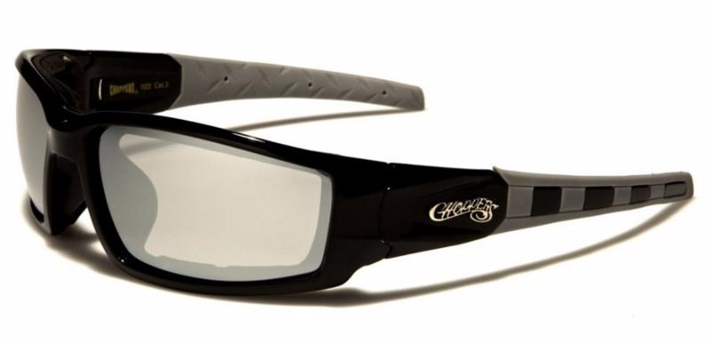 Lunettes De Soleil Choppers - Lot De 2 Paires - Modèles Route Et Croix De Malte - Noir