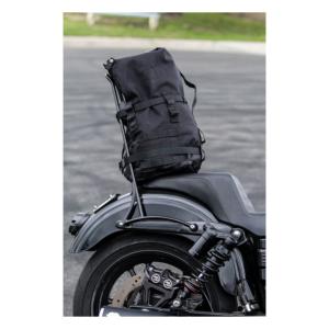 BURLY - Sac Sissy bar / sac à dos Noir en Cordura®  ( idéal pour bikers , moto custom )