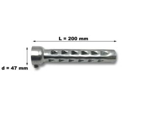 Quiet baffle / DB-killer Réducteur de son universelles pour pot d'échappement   (47 x 200 )