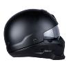 Casque modulable SCORPION EXO-COMBAT EVO SOLID  NOIR MAT  - HOMOLOGUE CE / Mâchoire amovible pour faire un Jet 