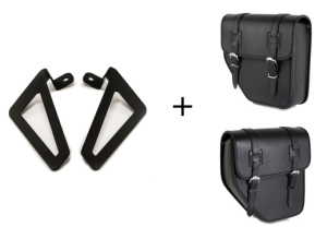 Sacoche De Selle Moto Universelle En Cuir Synthétique - Étanche, 29x14.7x24cm - Evomosa