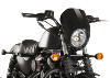 Bulle / Saute vent SEMI-CARÉNAGE Noir pour Harley Davidson Sportster 