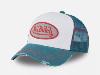 VON DUTCH casquette cap hat adulte réglable blanc turquoise NEW ( SUM/CON