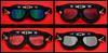 *LOT 4 PAIRES* Lunette de soleil / route (style Aviateur)