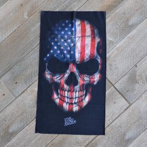 Tour de cou de protection " Skull American Flag " JI-5119